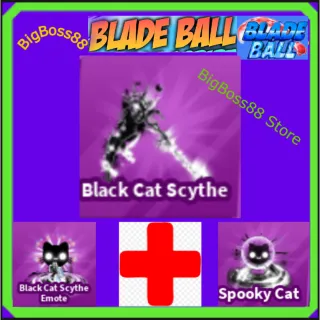 Black cat Scythe Full set - Blade Ball