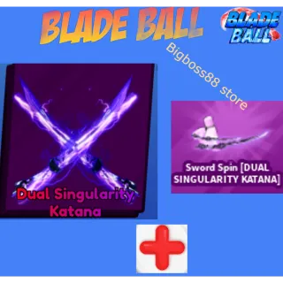 Dual Singularity Katana + Emote - Blade Ball