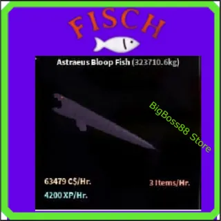Astraeus Bloop Fish ( Aquarium ) 63.4K C$ per hour 4.2k Xp - Fisch