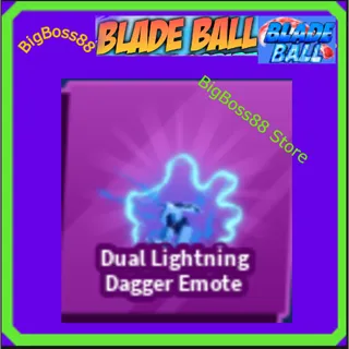 Dual Lightning Dagger Emote - Blade Ball