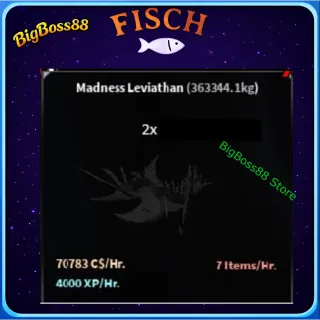 Madness Leviathan 2 ( Aquarium ) 70.07K C$ per hour 4k Xp - Fisch