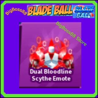 Dual Bloodline Scythe Emote - Blade Ball