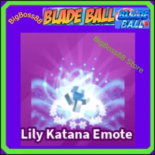 Lily Katana Emote - Blade Ball