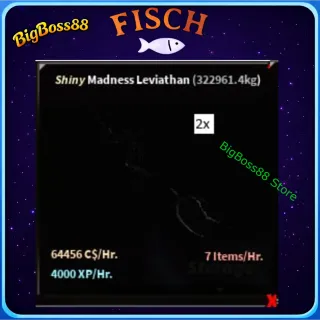 Shiny Madness Leviathan 2 ( Aquarium ) 64.4K C$ per hour 4k Xp - Fisch