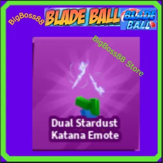 Dual Stardust Katana Emote - Blade Ball