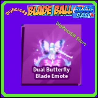 Dual Butterfly Blade Emote - Blade Ball
