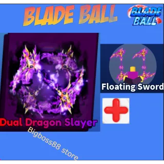 Dual Dragon Slayer + Emote - Blade Ball