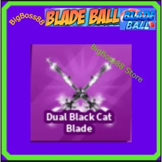 Dual Black cat Blade - Blade Ball