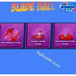 Dual Vampire Sickle Full set - Blade Ball