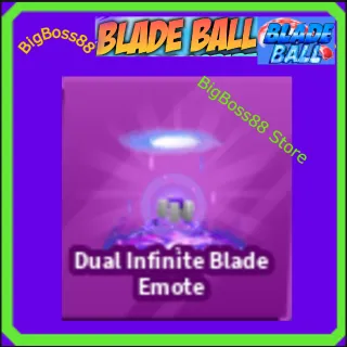 Dual Infinite Blade Emote - Blade Ball