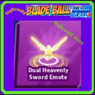 Dual Heavenly Sword Emote - Blade Ball