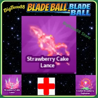 Strawberry Cake Lance Full set - Blade Ball