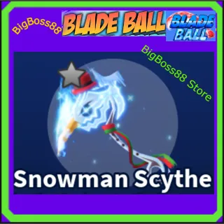 Snowman Scythe - Blade Ball