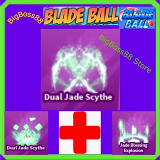 Dual Jade Scythe Full set - Blade Ball