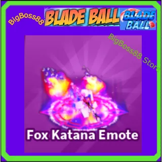 Fox Katana Emote - Blade Ball