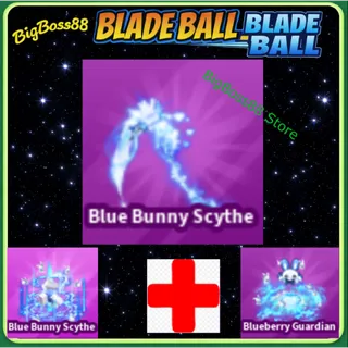 Blue Bunny Scythe Full set - Blade Ball