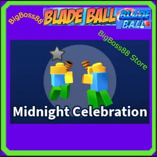 Midnight Celebration Emote - Blade Ball