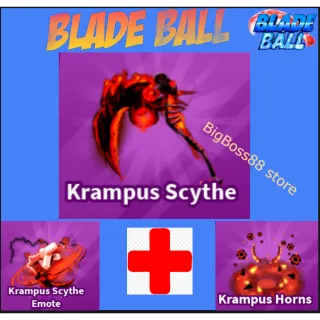 KRAMPUS SCYTHE  Full set - Blade Ball