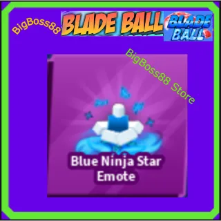 Blue Ninja Star Emote - Blade Ball