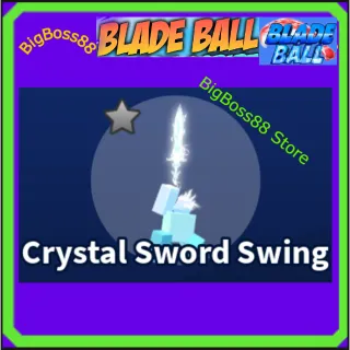 Crystal Sword Swing Emote - Blade Ball