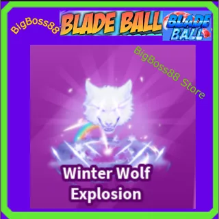 Winter Wolf Explosion + Winter Wolf Emote - Blade Ball