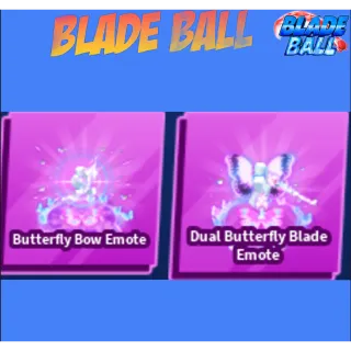 Dual Butterfly Blade Emote + butterfly bow Emote