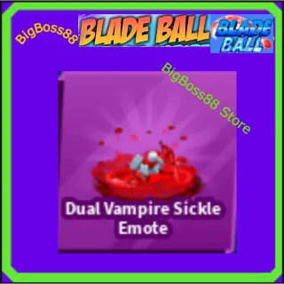 Dual Vampire Sickle Emote - Blade Ball