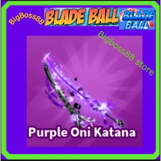 Purple Oni Katana - Blade Ball