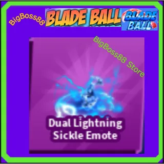 Dual Lightning Sickle Emote - Blade Ball