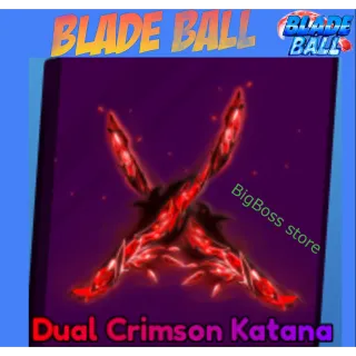 Dual Crimson Katana - Blade Ball