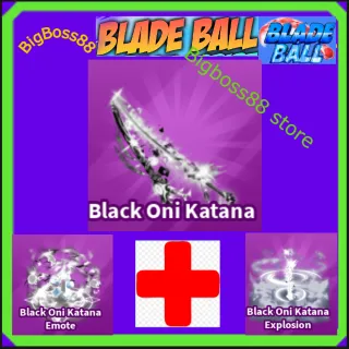 Black Oni Katana Full set - Blade Ball