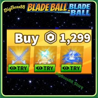 Dual Blue Bunny Katana - Blade Ball