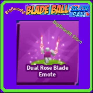Dual Rose Blade Emote - Blade Ball