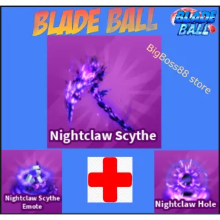 Nightclaw Scythe Full set - Blade Ball