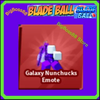 Galaxy Nunchucks Emote - Blade Ball