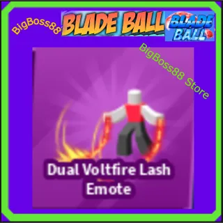 Dual Voltfire Lash Emote - Blade Ball