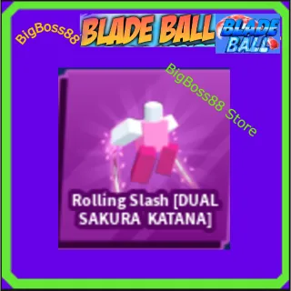 Rolling Slash [DUAL SAKURA KATANA] Emote - Blade Ball
