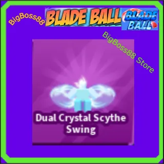 Dual Crystal Scythe Swing Emote - Blade Ball