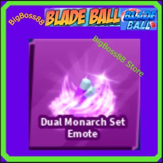 Dual Monarch Set Emote - Blade Ball