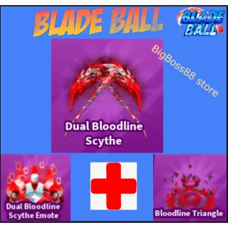 Dual Bloodline Scythe Full set - Blade Ball