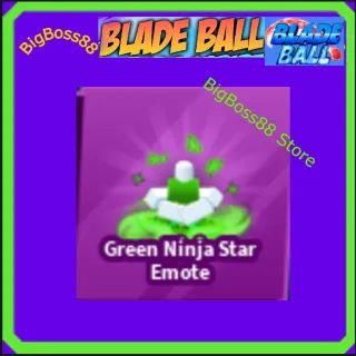 Green Ninja Star Emote - Blade Ball