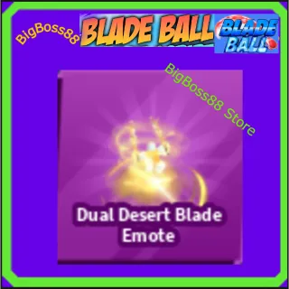 Dual Desert Blade Emote - Blade Ball