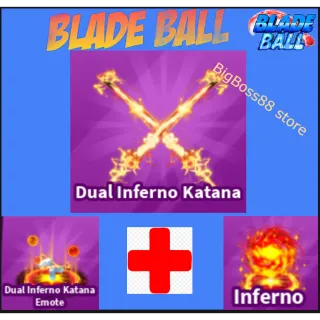 Dual Inferno Katana Full set - Blade Ball