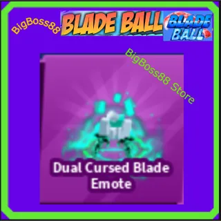 Dual Cursed Blade Emote - Blade Ball