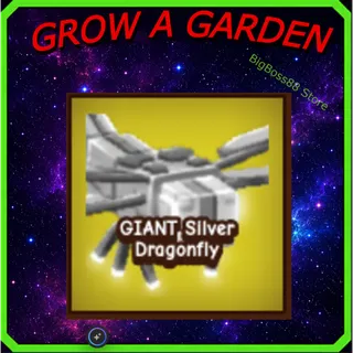GIANT Silver Dragonfly - Grow A Garden