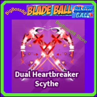Dual Heartbreaker Scythe - Blade Ball