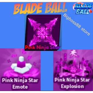 Pink Ninja Star - Blade Ball