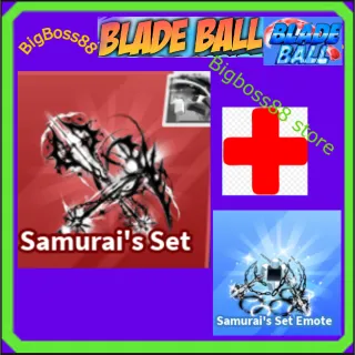 Samurai's Set Finisher + Emote - Blade Ball