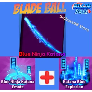 Blue Ninja Katana Full set - Blade Ball