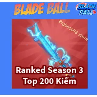 Ranked Season 3 Top 200 Sword - Blade Ball